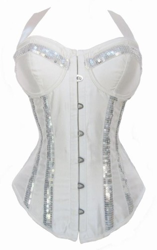 PERVERZE Rib Cage Bustier ホワイト BRAND NEW Tattoo-style Rib Cage