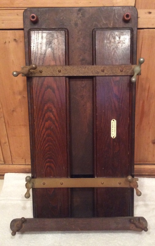 Antique / vintage Wooden Trouser Press Made for Selfridge & Co Ltd