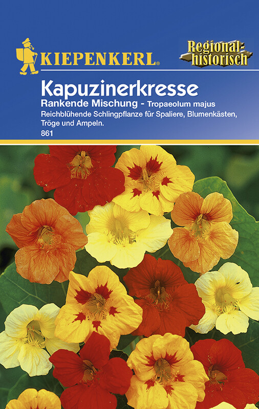 Kapuzinerkresse * Rankende Mischung * Mhd 01/27 Kiepenkerl Samen 861