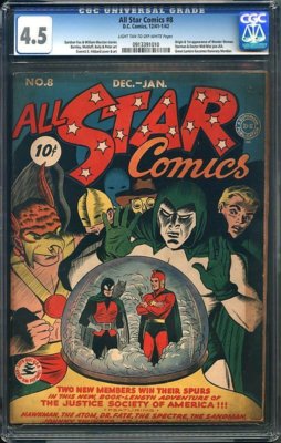 All Star Comics #8 CGC 4.5 DC 1941 1st Wonder Woman! Holy