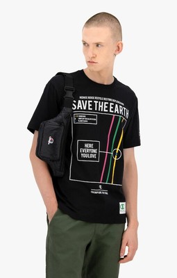 

Футболка Champion Graphic SS Lifestyle Мужская черная спортивная повседневная спортивная футболка, Черный, Champion Graphic SS Lifestyle T-Shirt