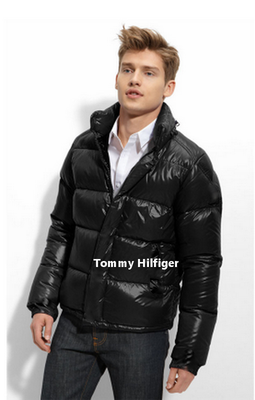 Tommy hilfiger shiny puffer hotsell coat