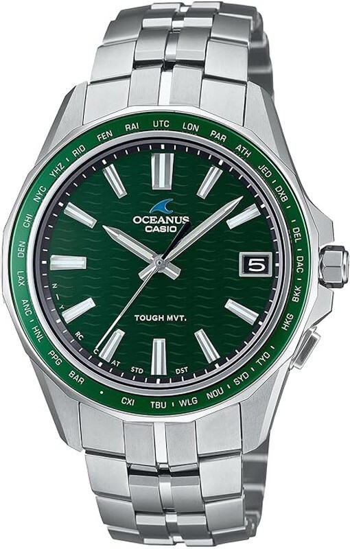 Pre-owned Casio Oceanus Manta Ocw-s400-3ajf Titanium Bluetooth Radio Solar Men Watch Japan