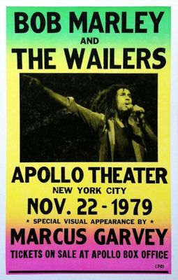 Bob Marley Vintage ポスター Bob Marley & the Wailers Concert Poster - 1979 w/ Marcus