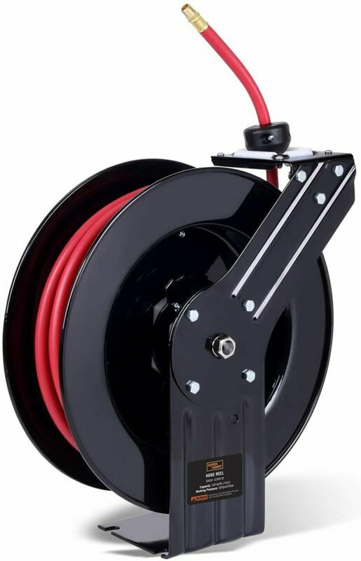 SuperHandy Air-Hose-Reel Retractable Industrial 3/8