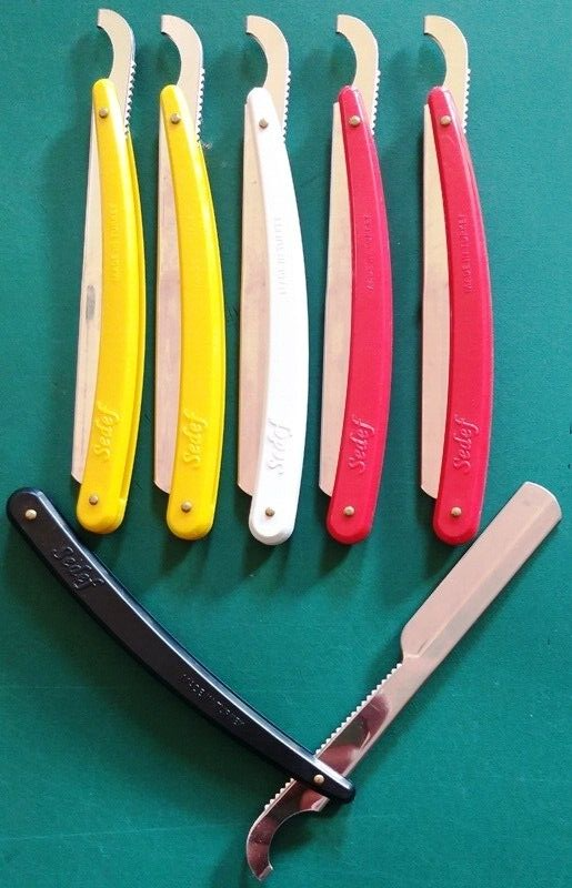 - Straight Modern Shaving Shavette, Sedef New