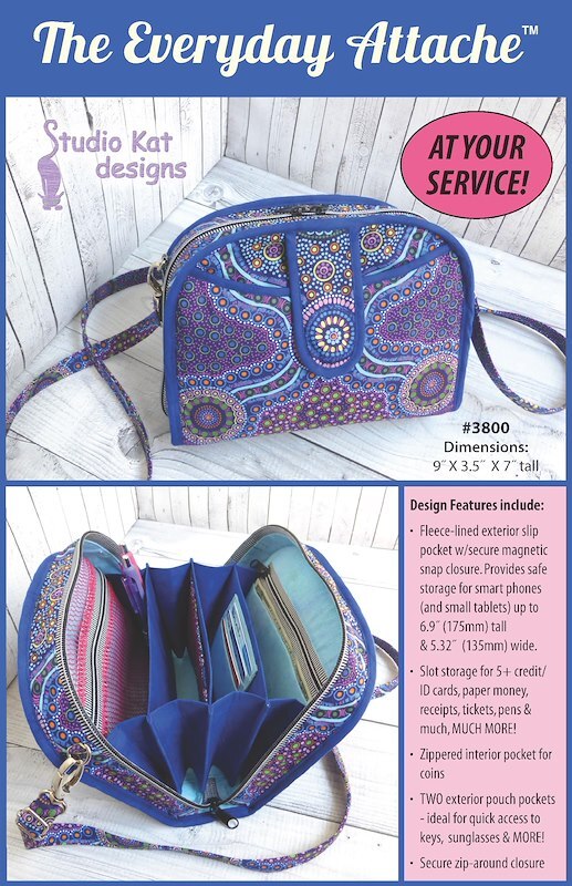 Everyday Attache  Pattern by Studio Kat Designs