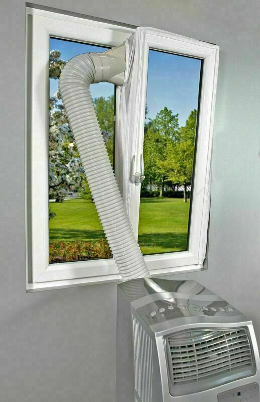 Universal AirLock Mobile Klimaanlage Fenster Abdichtung Air Stop Klimagerät
