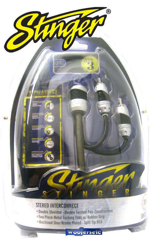 pkg STINGER SHI4317 + SHI2317 17FT 4 + 2 CHANNEL = 6 CH RCA CABLE 17FT WIRES NEW