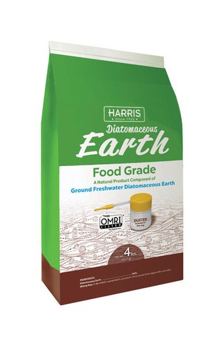 Harris DE-FG4P Diatomaceous Earth Food Grade with Organic Powder Duster 4 lbs.