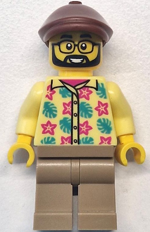 Bus Passenger - Male, Bright Light Yellow Shirt with…