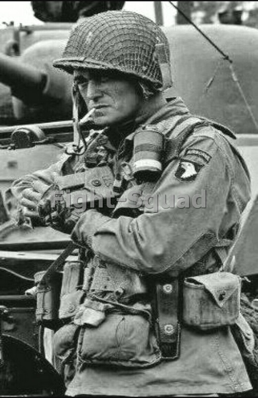 WW2 Picture Photo Dick Winters command Easy Company 506t PIR 101st Airborne 3486