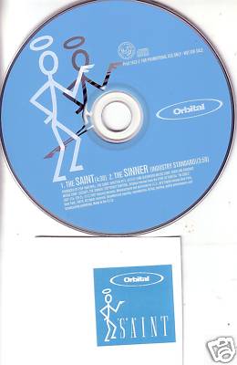 ORBITAL Saint /Sinner INDUSTRY STANDARD MIX 2TRX PROMO radio DJ CD Single