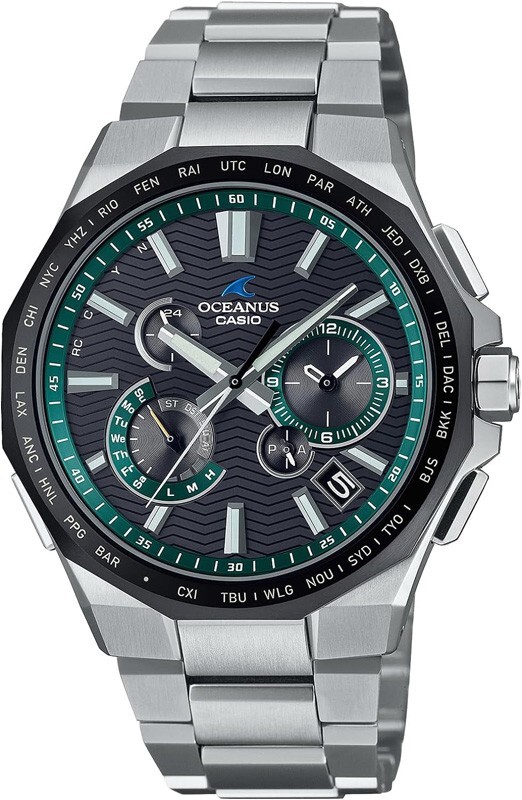 Pre-owned Casio Oceanus Ocw-t6000a-1ajf Bluetooth Titanium Radio Solar Men Watch Japan