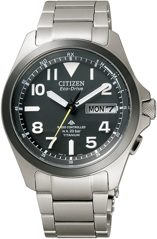 Pre-owned Citizen Promaster Land Eco-drive Pmd56-2952 Black Titanium Solar Men Watch Japan