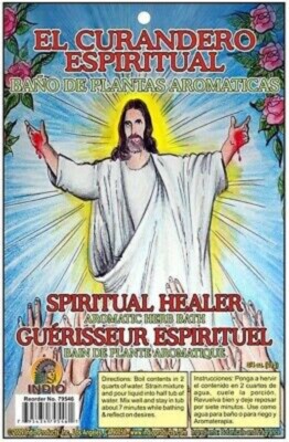 BATH BANO DE PLANTAS EL CURANDERO ESPIRITUAL AROMATIC HERB BATH SPIRITUAL HEALER