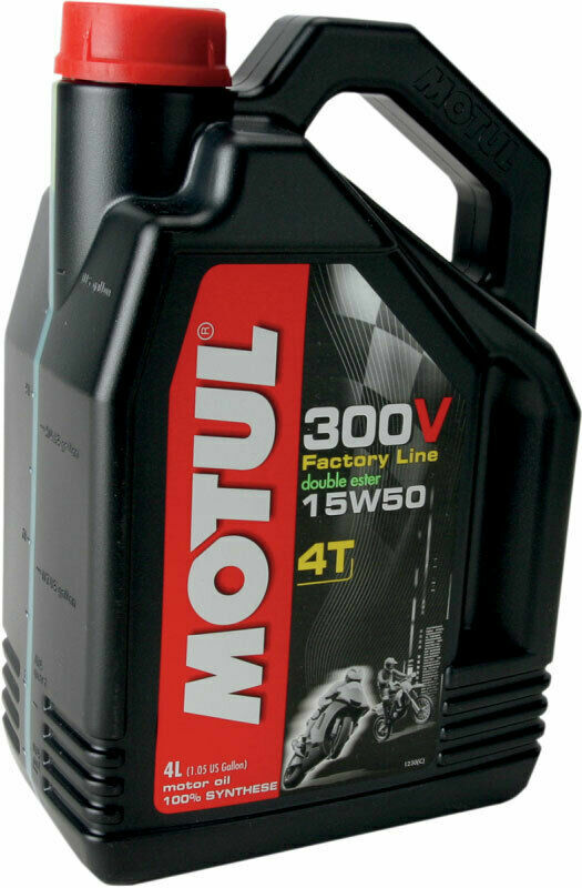 Motul 300V Full-Synthetic 4-Stroke Racing Motor Oil | 15W-50