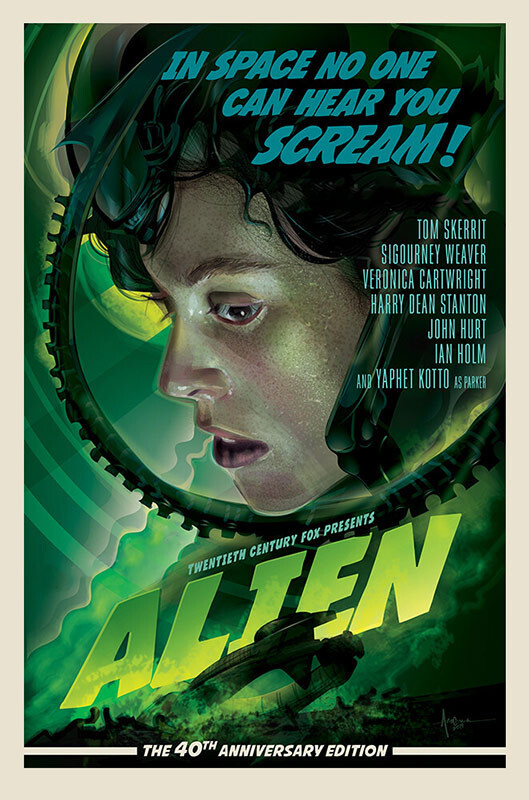 『エイリアン』　特大ポスター（海外版） Amazon.co.jp: 映画ポスター エイリアン Alien 24×36inc (61