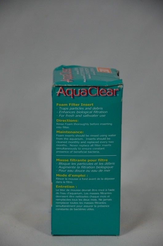 Aqua Clear 30 Foam Filter Inserts for 10.3 US Gallon Fish Tanks Hagen Auparavant