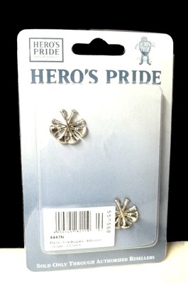 Deputy Fire Chief Collar Pin Device 4 Crossed Bugles Tac 2 Pc Set Silver New