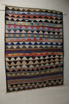 nr 6 Handgewebter Vintage Teppich Kurdistan Nomaden Kilim Kelim ca 198 x 145 cm