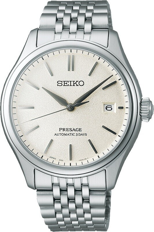 Pre-owned Seiko Presage Classic Shiroiro 40.2mm White Dial Watch Spb463