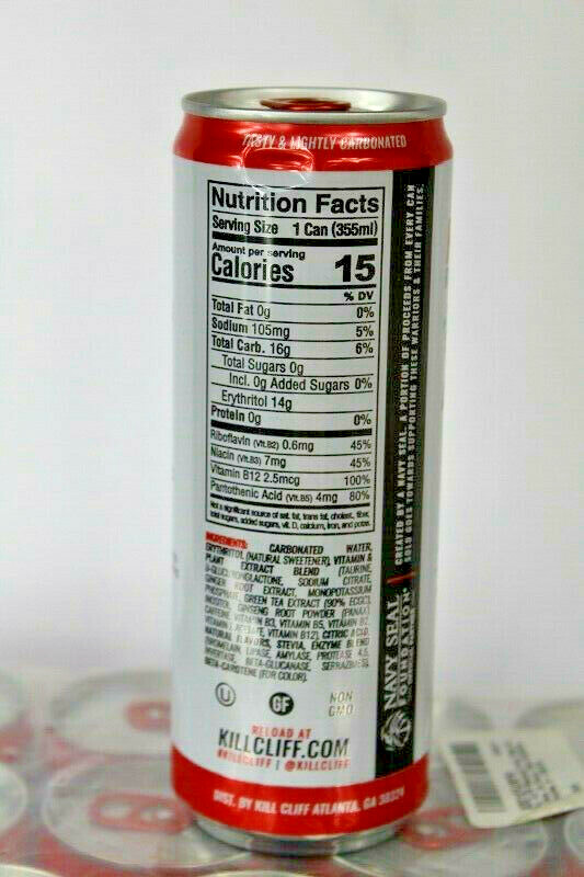 Kill Cliff Recovery Hydration Drink Blood Orange 12 Oz Cans 18 Count Sealed 9/18