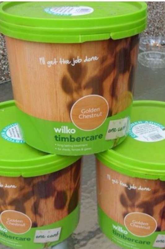 3 x 5L Wilko Timbercare Fence paint in Rainham, London Gumtree