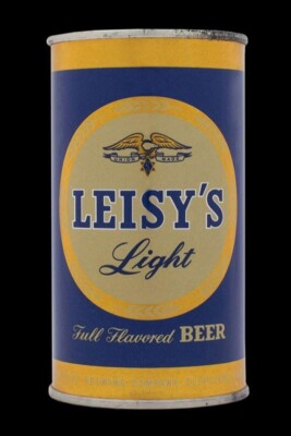 Leisy's Light Beer of Cleveland DIECUT Sign 18'' Tall USA STEEL 3 lbs.