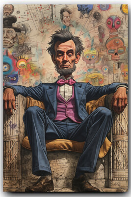 Abraham Lincoln 4 x 6 inch Exclusive Art Print Collectible Photo 10028