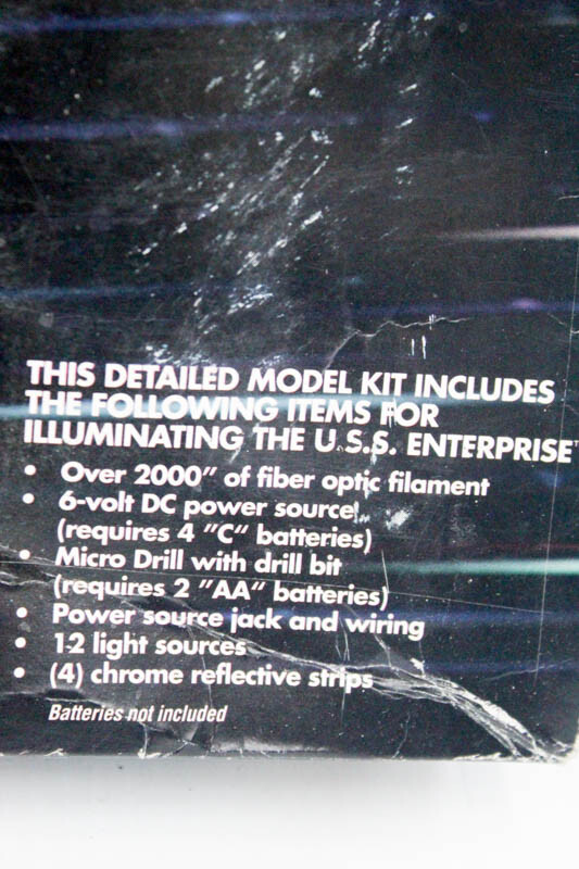 Star Trek The Next Generation USS Enterprise with fiber optic lights amt model