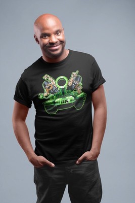 DX D-Generation X Army Tank WCW Invasion Mens Black T-shirt