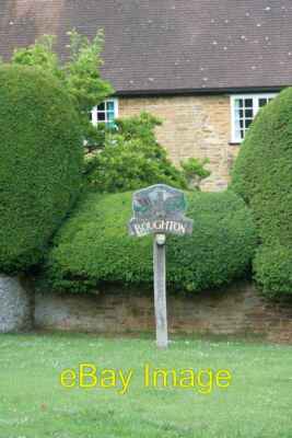 Photo 6x4 Village sign on the green Boughton I thought this an odd place  c2010