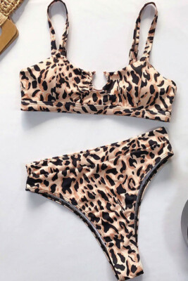 SUPER HOT High Waisted Bikini ''LEO QUEEN'' SELECTABLE TOP + BOTTOM XS S M L XL  
