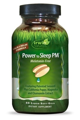 Irwin Naturals Power to Sleep PM, 60 мягких таблеток без мелатонина