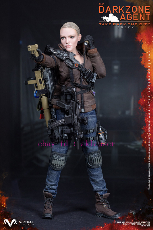 VTS DARKZONE AGENT フィギュア 1/6 Vts Toys 1/6 Vm-019 The Darkzone Agent Tracy Action Figure