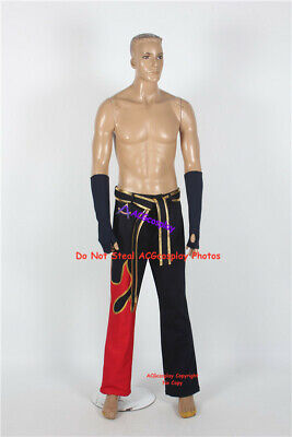 Jin Kazama Cosplay Costume denim fabric made pants gloves belt only