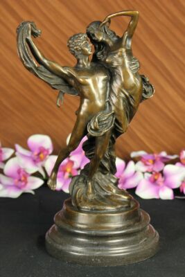 Lovers Angels Cupid Psyche Eros Aphrodite Venus Bronze Marble Statue Sculpture