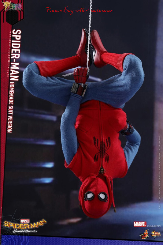 SPIDER-MAN HOMEMADE SUIT hot toys 開封美品 Hot Toys MMS414 Spiderman Homecoming Homemade Suit 1/6
