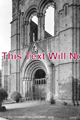 YO 13198 - West Doorway, Kirkstall Abbey, Yorkshire