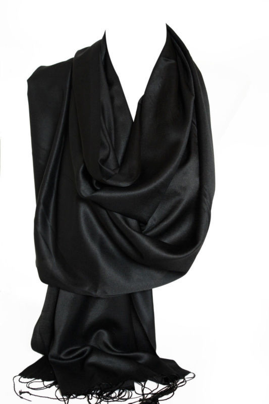 Black Scarves & Shawls for Women