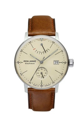 Iron Annie Bauhaus Automatic, power reserve, 5060-5, beige, watch, Cal. 9132