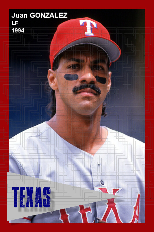 Texas Rangers Gonzales ユニフォーム L Juan Gonzalez - 2002 Texas Rangers - choose a size - full