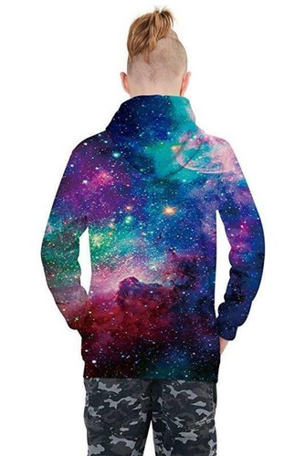 Kids Boys Girls Unicorn Wolf Galaxy 3d Printed Hoo In Clothing - roblox mens hoodie pullover sweatshirt funny cartoon jumper