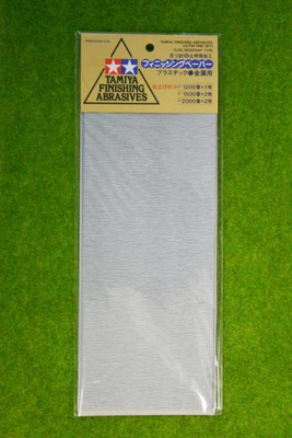 Tamiya FINISHING ABRASIVES ULTRA FINE SET 5 Sheets 87024