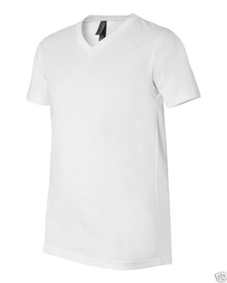 New Men's Gem Rock Solid White V-Neck Shirt Size 6X-Large Brand New!