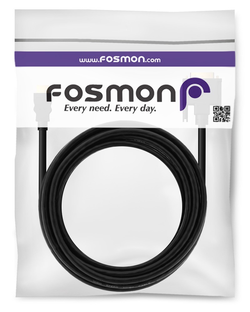 Fosmon 6 10 15 FT HDMI Male DVI D 24+1 Male Gold Adapter Cable HDTV LED LCD Cord