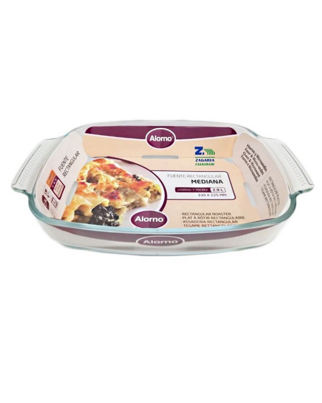 Pirofila in Vetro Rettangolare Cottura in Forno e Microonde 2,9Lt 34x22,5cm idea