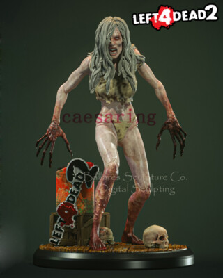 The Witch Left4 Dead2 3D Printing Figure Unpainted Model GK Blank Kit New Stock