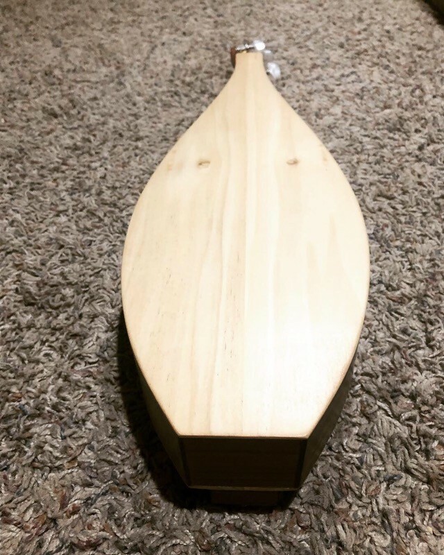 Mountain Dulcimer Teardrop Travel Size Walnut/Poplar/Rosewood